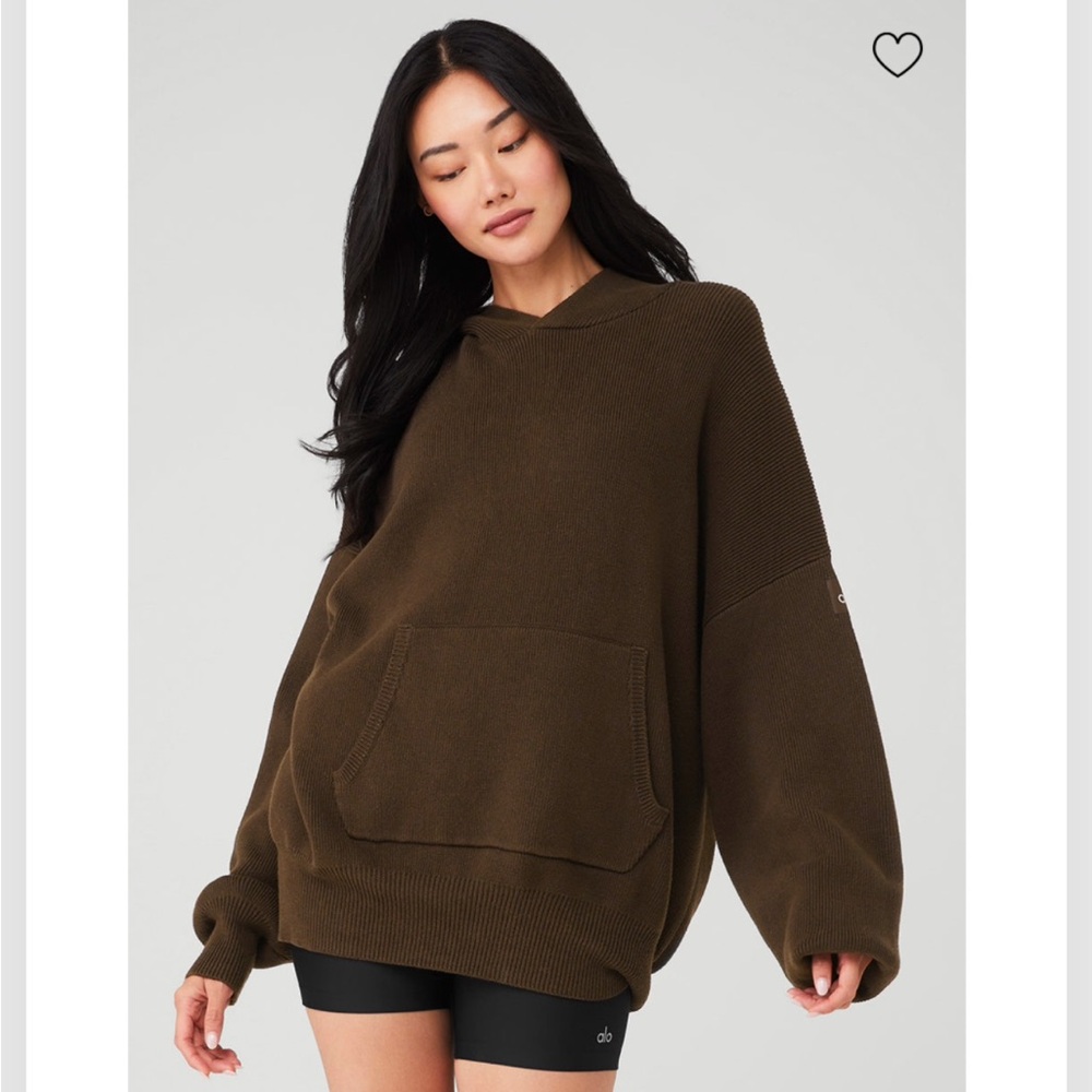 Alo Yoga hooded Knit sweater